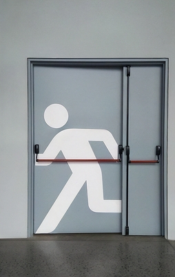 Дверь с ручками push-bar